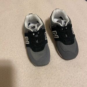 New Balance 574 Toddler Sneakers Gray Black Size Baby 6